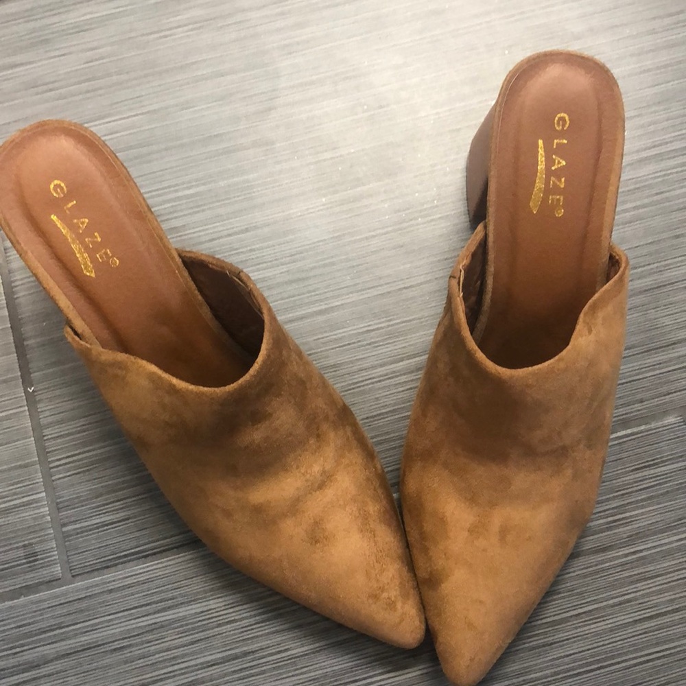 Never Worn. Irma Faux Suede Mule